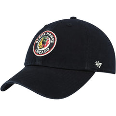 Chicago Blackhawks '47 Clean Up Adjustable Hat - Black Hats