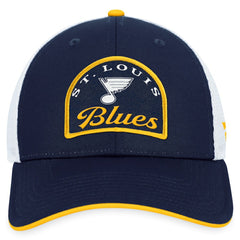 St. Louis Blues Fanatics Fundamental Adjustable Hat - Navy/White Hats