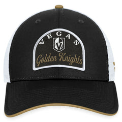 Vegas Golden Knights Fanatics Fundamental Adjustable Hat - Black/White Hats