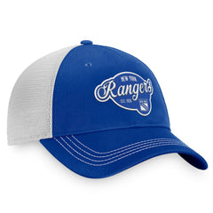 New York Rangers Fanatics Women's Fundamental Trucker Adjustable Hat - Navy/White Hats