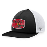 Chicago Blackhawks Fanatics Foam Front Patch Trucker Snapback Hat - Black/White Hats
