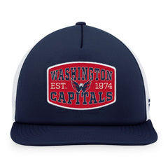 Washington Capitals Fanatics Foam Front Patch Trucker Snapback Hat - Navy/White Hats