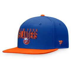 New York Islanders Fanatics Fundamental Colorblocked Snapback Hat - Royal/Orange Hats