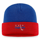 Washington Capitals Fanatics Heritage Vintage Cuffed Knit Hat - Blue/Red Hats