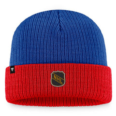 Washington Capitals Fanatics Heritage Vintage Cuffed Knit Hat - Blue/Red Hats