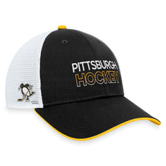 Pittsburgh Penguins Fanatics Authentic Pro Alternate Jersey Trucker Adjustable Hat - Black Jerseys