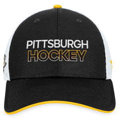 Pittsburgh Penguins Fanatics Authentic Pro Alternate Jersey Trucker Adjustable Hat - Black Jerseys