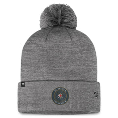 Vegas Golden Knights Fanatics Authentic Pro Home Ice Cuffed Knit Hat with Pom - Gray Hats