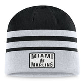 Miami Marlins Cuffed Knit Hat Gray