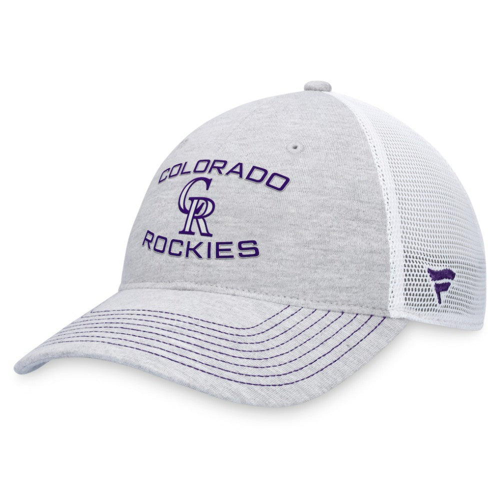 Colorado Rockies Trucker Adjustable Hat Gray