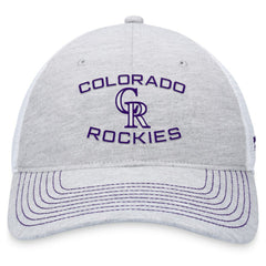 Colorado Rockies Trucker Adjustable Hat Gray