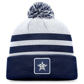 Houston Astros Cuffed Knit Hat with Pom Gray