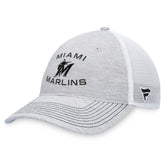 Miami Marlins Trucker Adjustable Hat Gray