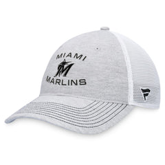 Miami Marlins Trucker Adjustable Hat Gray