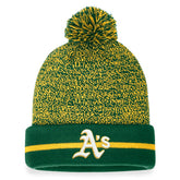 Athletics Space-Dye Cuffed Knit Hat with Pom Green/Gold