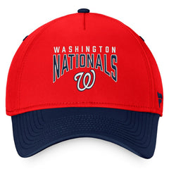Washington Nationals Stacked Logo Flex Hat Red/Navy