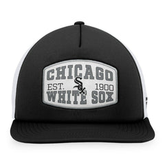 Chicago White Sox Foam Front Patch Trucker Snapback Hat Black
