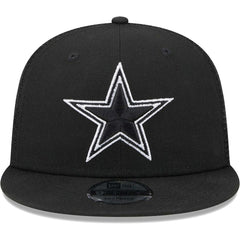 Dallas Cowboys New Era Main Trucker 9FIFTY Snapback Hat - Black on sale