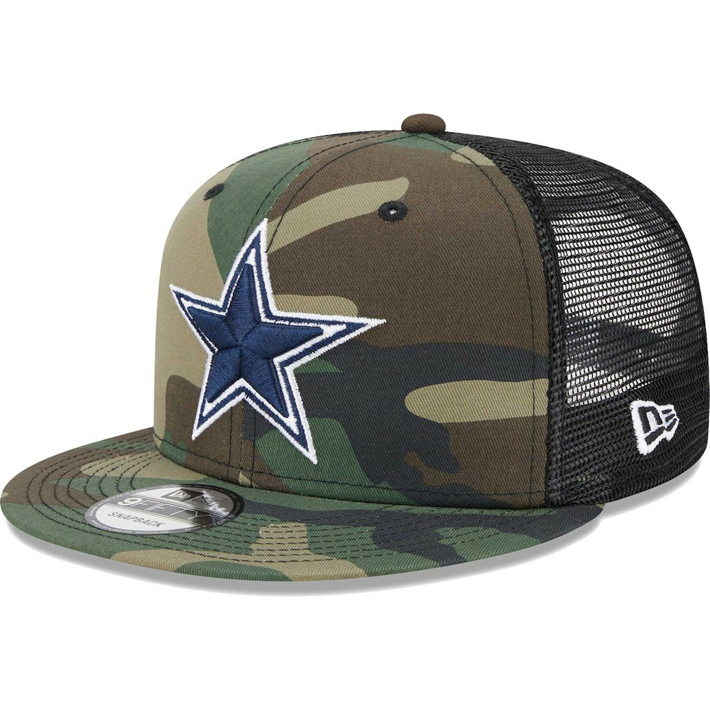 Dallas Cowboys New Era Main Trucker 9FIFTY Snapback Hat - Camo discount