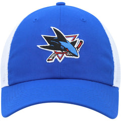 San Jose Sharks adidas Color Pop Trucker Adjustable Hat - Blue Hats