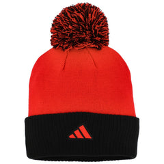 Chicago Blackhawks adidas Women's Laurel Cuffed Knit Hat with Pom - Red Hats