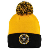 Pittsburgh Penguins adidas Women's Laurel Cuffed Knit Hat with Pom - Gold Hats