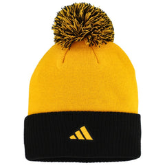 Pittsburgh Penguins adidas Women's Laurel Cuffed Knit Hat with Pom - Gold Hats
