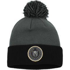 Vegas Golden Knights adidas Women's Laurel Cuffed Knit Hat with Pom - Gray Hats