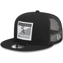 Chicago White Sox Scratch Squared Trucker 9FIFTY Snapback Hat Black