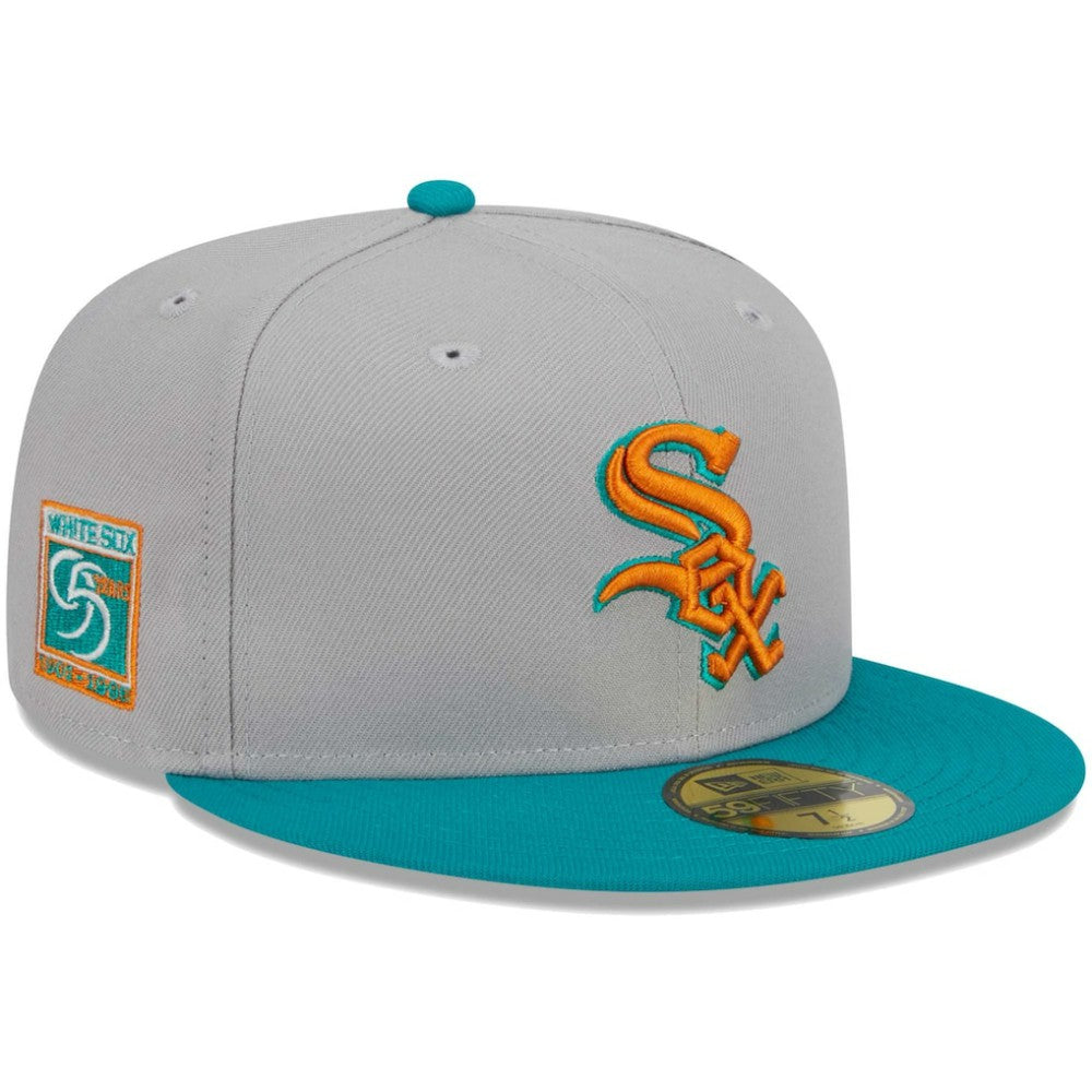 Chicago White Sox 59FIFTY Fitted Hat Gray/Teal