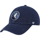 Minnesota Timberwolves '47 Core Logo Clean Up Adjustable Hat - Navy shop