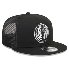 Dallas Mavericks 9FIFTY Snapback Trucker Hat sale - Black cheap