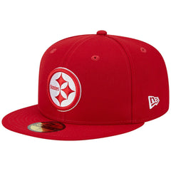 Pittsburgh Steelers New Era Super Bowl XLIII Main Patch 59FIFTY Fitted Hat - Scarlet discount