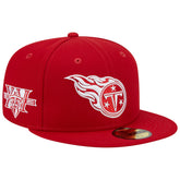 Tennessee Titans New Era 15 Years Main Patch 59FIFTY Fitted Hat - Scarlet sale