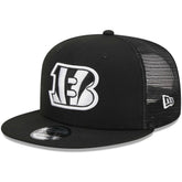 Cincinnati Bengals New Era Main Trucker 9FIFTY Snapback Hat - Black discount