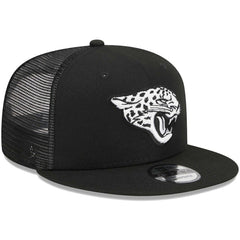 Jacksonville Jaguars New Era Main Trucker 9FIFTY Snapback Hat - Black sale