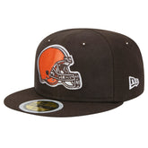 Cleveland Browns New Era Main 59FIFTY Fitted Hat - Brown on sale