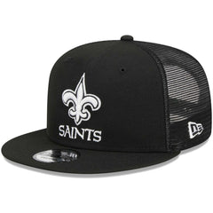 New Orleans Saints New Era Main Trucker 9FIFTY Snapback Hat - Black discount