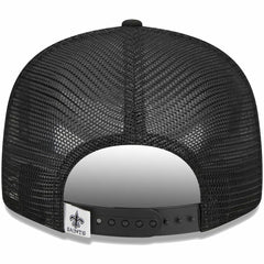New Orleans Saints New Era Main Trucker 9FIFTY Snapback Hat - Black discount
