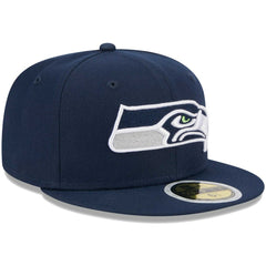 Seattle Seahawks New Era Youth Main 59FIFTY Fitted Hat - College Navy sale