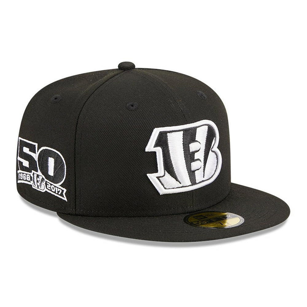 Cincinnati Bengals New Era Main Patch 59FIFTY Fitted Hat - Black sale