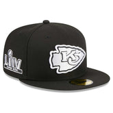 Kansas City Chiefs New Era Main Patch 59FIFTY Fitted Hat - Black sale