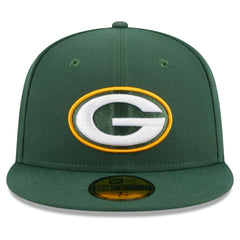 Green Bay Packers New Era Main Patch 59FIFTY Fitted Hat - Green sale