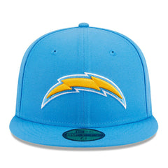Los Angeles Chargers New Era Main Patch 59FIFTY Fitted Hat - Powder Blue sale