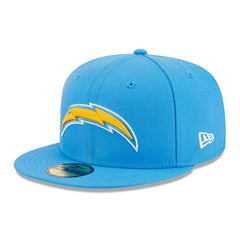 Los Angeles Chargers New Era Main Patch 59FIFTY Fitted Hat - Powder Blue sale