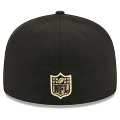 New Orleans Saints New Era Main Patch 59FIFTY Fitted Hat - Black for sale