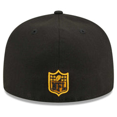 Pittsburgh Steelers New Era Main Patch 59FIFTY Fitted Hat - Black sale