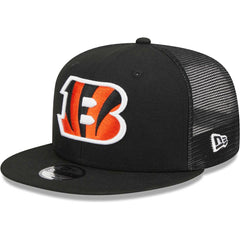 Cincinnati Bengals New Era Youth Main Trucker 9FIFTY Snapback Hat - Black for sale