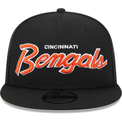 Cincinnati Bengals New Era Main Script 9FIFTY Snapback Hat - Black online