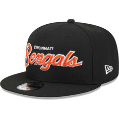 Cincinnati Bengals New Era Main Script 9FIFTY Snapback Hat - Black online